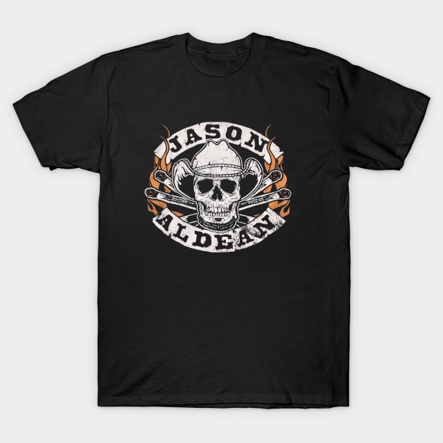 Jason Aldean T-Shirt by Lula Pencil Art